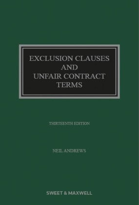 Exclusion Clauses and Unfair Contract Terms, 13th ed | 2022