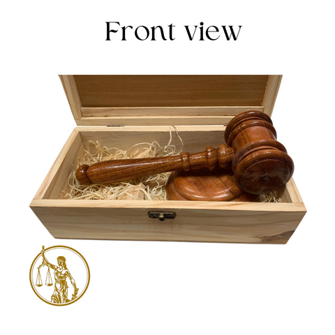 Absolute Guilty Lawyer Gavel and Block Set With Box