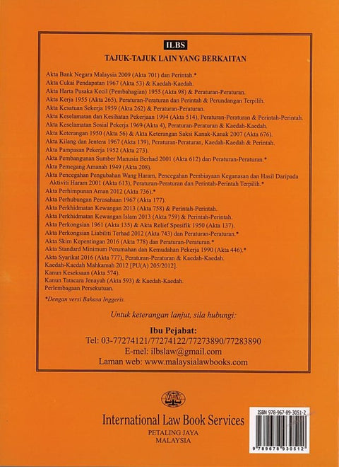 Akta Kumpulan Wang Simpanan Pekerja 1991 (Akta 452), Peraturan-Peraturan & Kaedah-Kaedah (Hingga 15.8.2024) [KWSP]