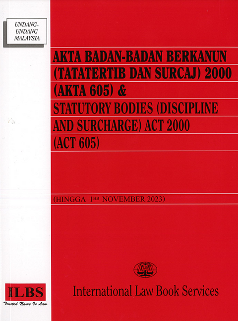 Akta Badan-Badan Berkanun (Tatatertib Dan Surcaj) 2000 (Akta 605) [Hingga 1hb November 2023]