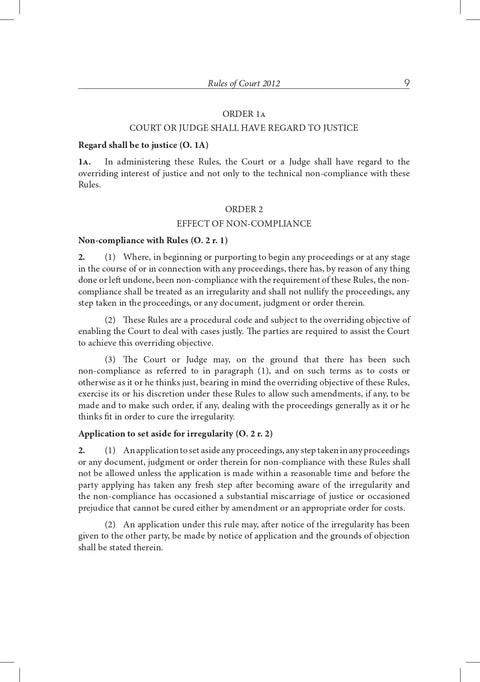 Rules of Court 2012 P.U.(A) 205/2012 Incorporating The Amendments In P.U.(A) 229/2023 | 2025