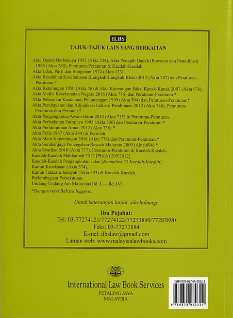 Akta Pengangkutan Jalan 1987 (Akta 333) & Akta Lembaga Pelesenan Kenderaan Perdagangan 1987 (Akta 334)