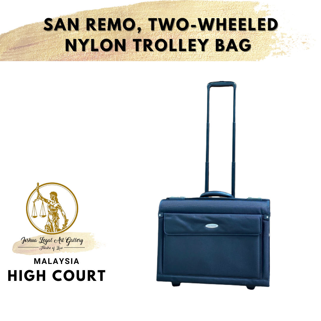 Buy San Remo Two Wheeled Nylon Trolley bag Law Books Malaysia