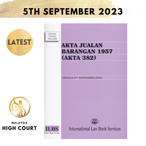 Akta Jualan Barangan 1957 (Akta 382) (Hingga 5hb Sept 2023)