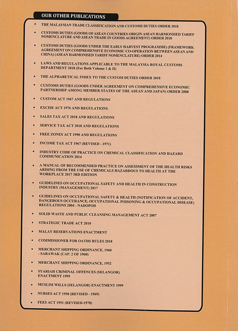 Weights And Measures Act 1972 and Regulations (Act 71)