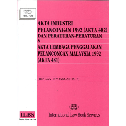 Akta Industri pelancongan 1992 (Akta 482) dan Peraturan (Hingga 15HB Januari 2013)