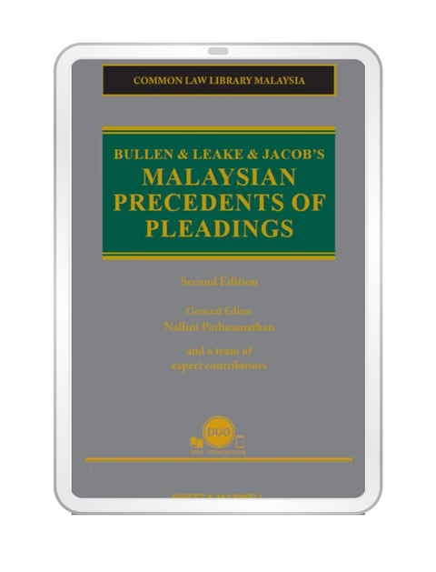 Bullen & Leake & Jacob's Malaysian Precedents of Pleadings, 2nd Edition