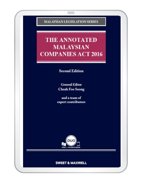 The Annotated Malaysian Companies Act 2016, 2nd Edition