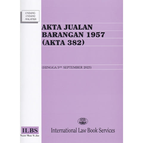 Akta Jualan Barangan 1957 (Akta 382) (Hingga 5hb Sept 2023)