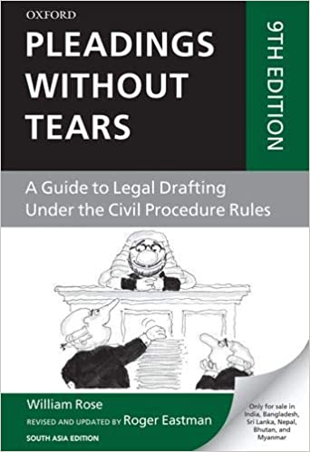 Pleadings Without Tears: A Guide to Legal Drafting Under the Civil Procedure Rules, 9th Edition freeshipping - Joshua Legal Art Gallery - Professional Law Books