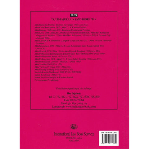 akta penggalakan pelaburan 1986 (akta 327) & promotion of investment act 1986 (act 327)