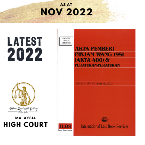 Akta Pemberi Pinjam Wang 1951 (Akta 400) & Peraturan-Peraturan (Hingga 25hb November 2022)