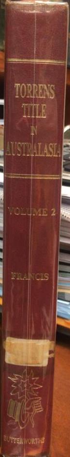 Torrents Title in Australia Volume 2 freeshipping - Joshua Legal Art Gallery - Professional Law Books