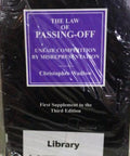 The Law of Passing Off Unfair Competition by Misrepresentation 1st Supplement to the 3rd Edition freeshipping - Joshua Legal Art Gallery - Professional Law Books