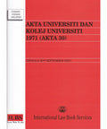 Akta Universiti Dan Kolej Universiti 1971 (Akta 30) freeshipping - Joshua Legal Art Gallery - Law Books